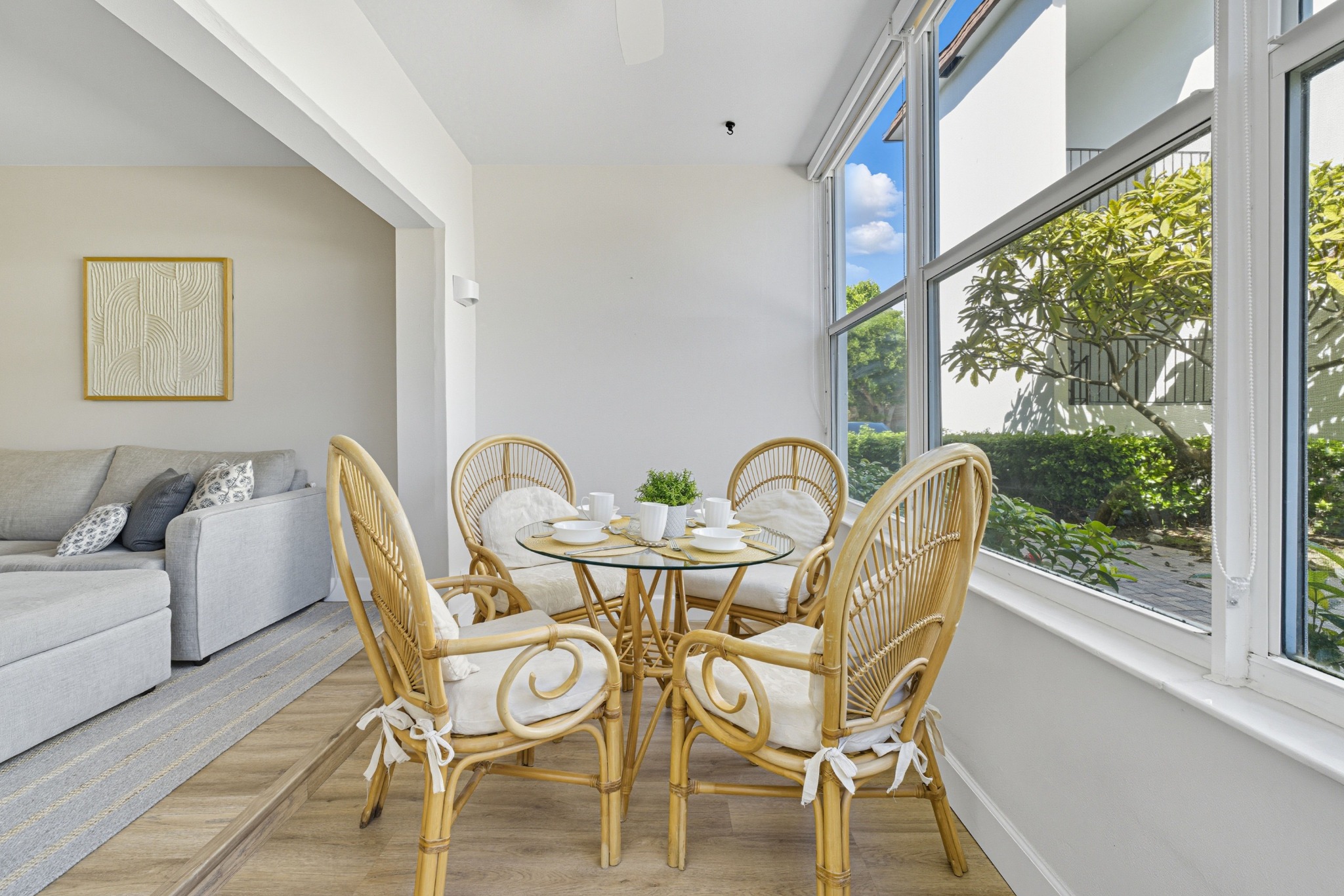 Comfortable lounge and dining area